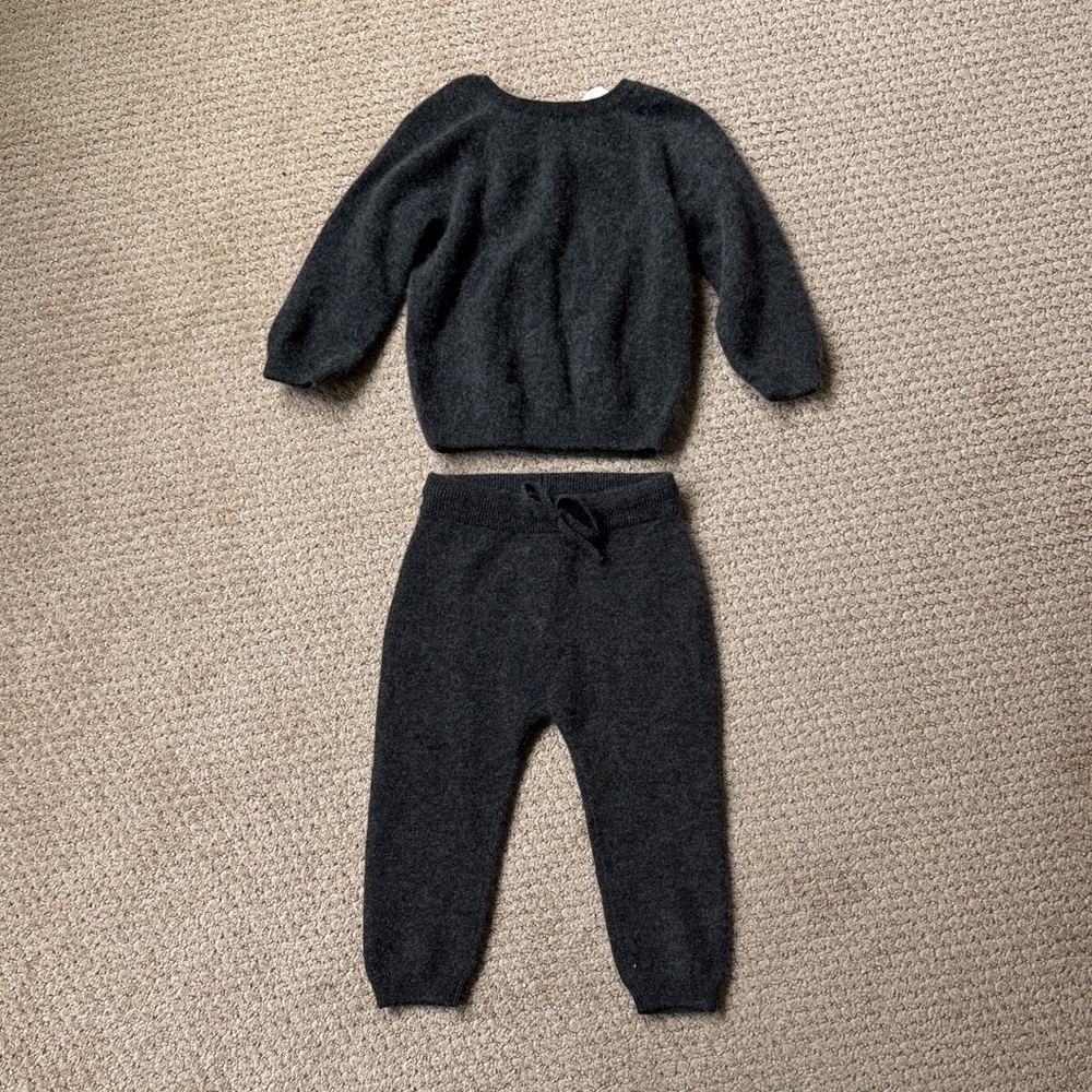 100% cashmere H&M Gray  set